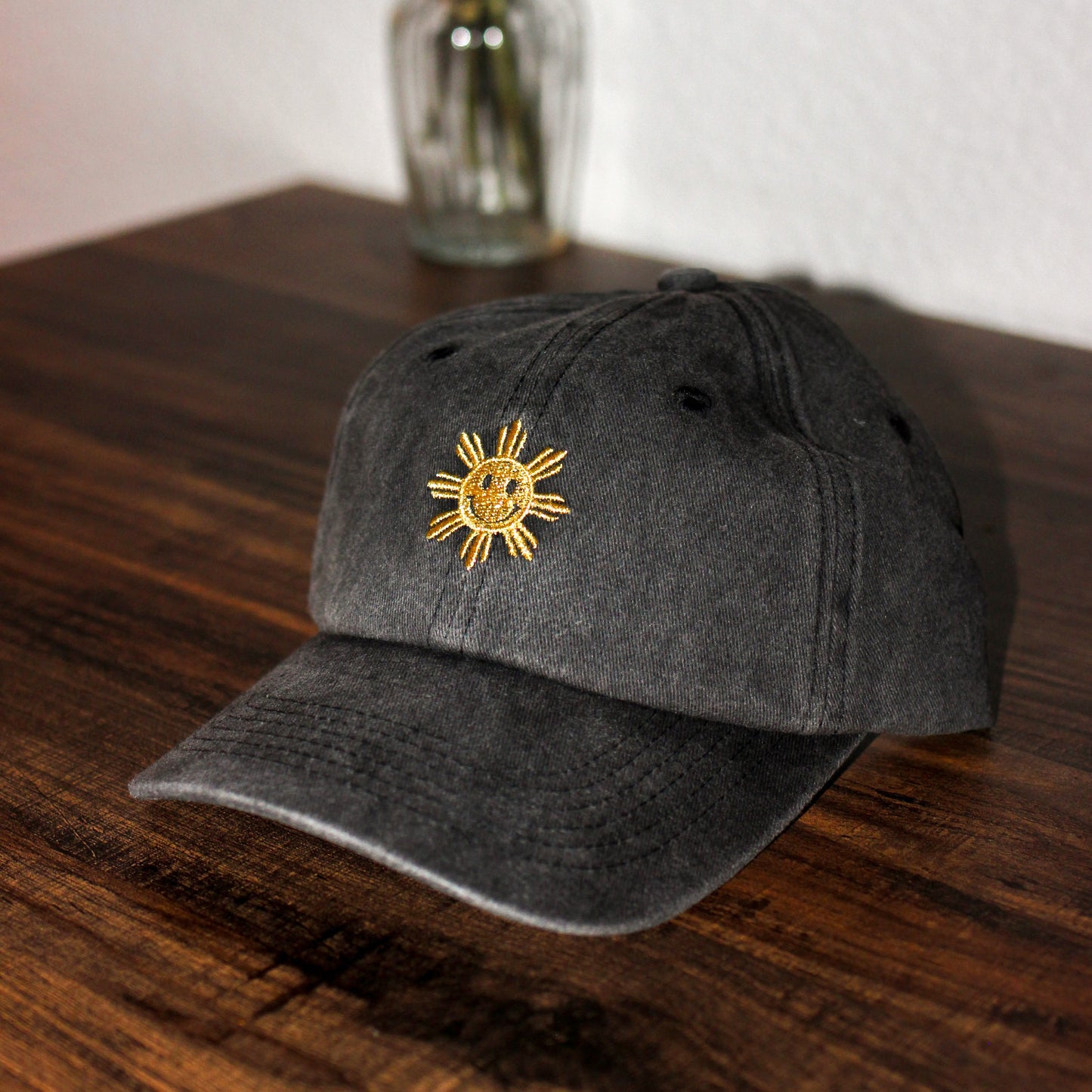 Smiley Araw Dad Cap - Charcoal