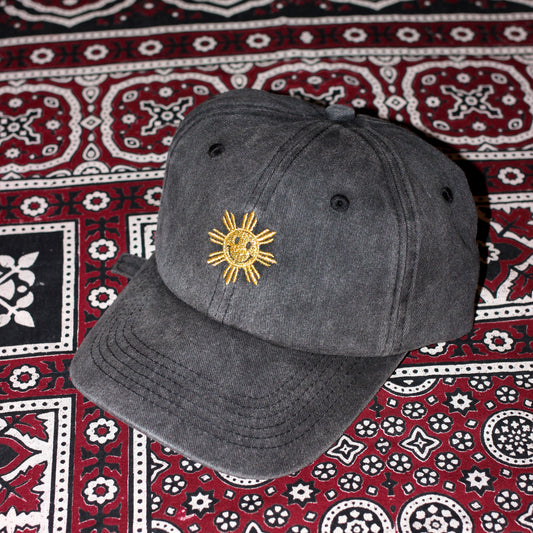 Smiley Araw Dad Cap - Charcoal
